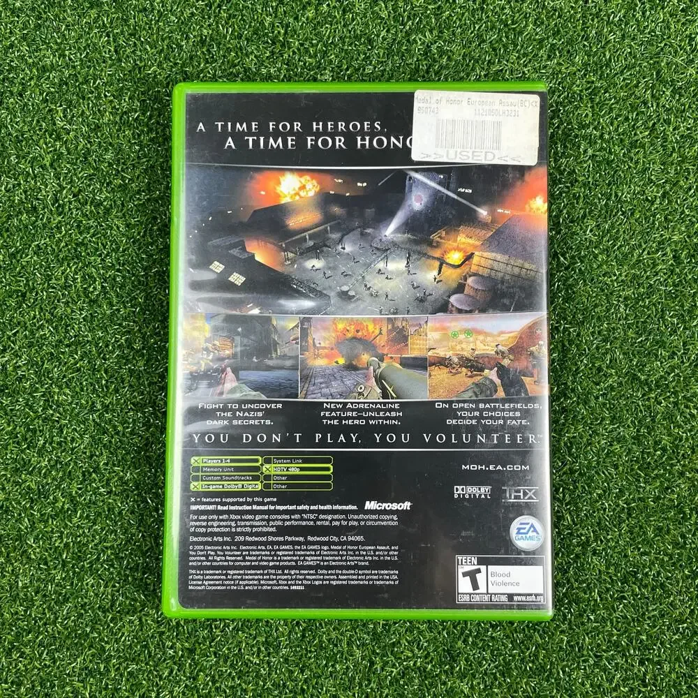 Medal of Honor: European Assault (Microsoft Xbox, 2005) CIB